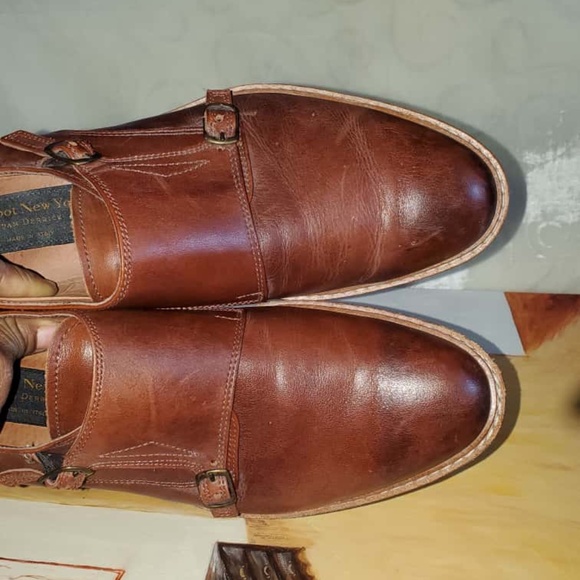 To Boot New York Monk Strap Brown Leather Oxford Men Shoes Size 10 main image 9